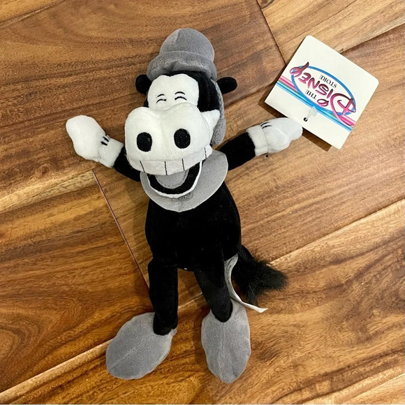 The Disney Store Vintage BB Horace Horsecollar Black & White Bean Bag Plush. - Picture 5 of 7
